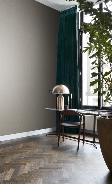 Origin Wallcoverings Tapete 3D Grasmuster Leinen-Optik Goldbraun - 53 cm x 10,05 m - 347361