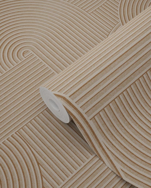 ESTAhome Tapete 3D-Muster Terrakotta - 50 x 900 cm - 139646