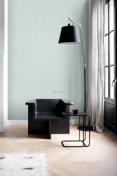 Origin Wallcoverings Tapete Steinoptik Mintgrün - 53 cm x 10.05 m - 347577