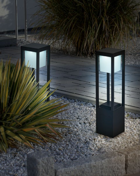 Solar LED Pollerleuchte LOON Schwarz