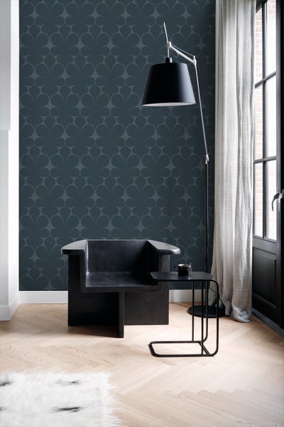 Origin Wallcoverings Tapete Ornamente Dunkelblau - 50 x 900 cm - 347925