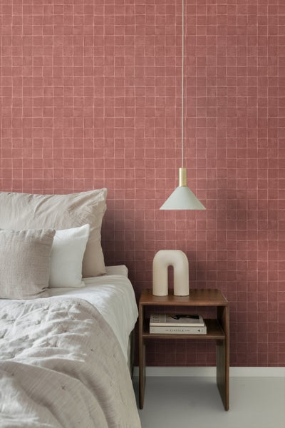 Origin Wallcoverings Tapete Fliesenmuster Terrakotta - 50 x 900 cm - 348047