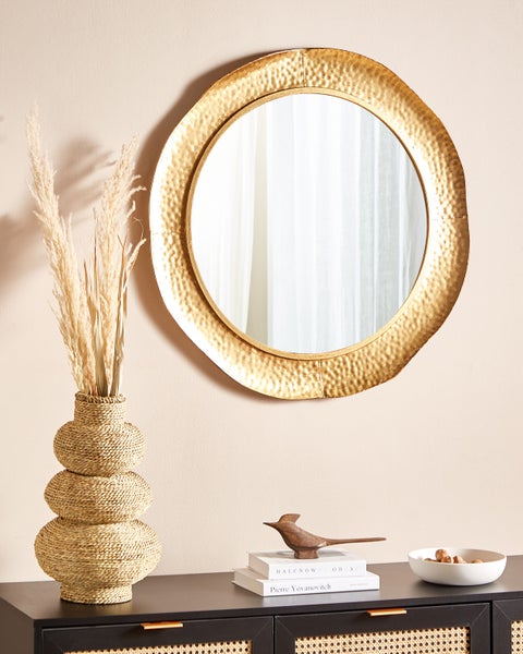 Wandspiegel MERCY 78 cm 78 cm Metall Gold