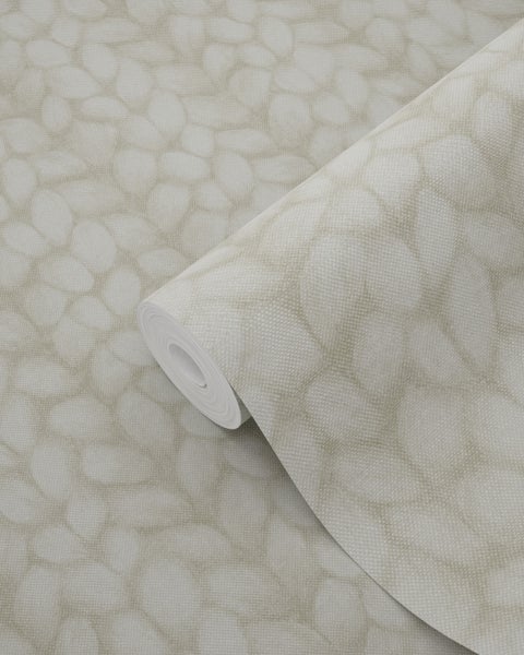 ESTAhome Tapete grob gestricktes Muster Beige - 53 cm x 10.05 m - 148342