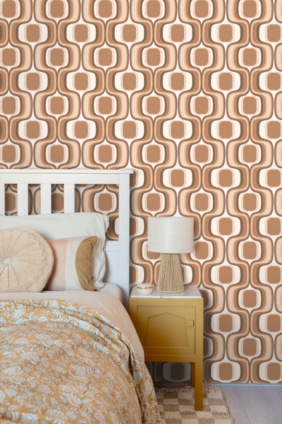 Tapetenrolle mit grafischem Muster, 53 cm breit und 10,05 m lang