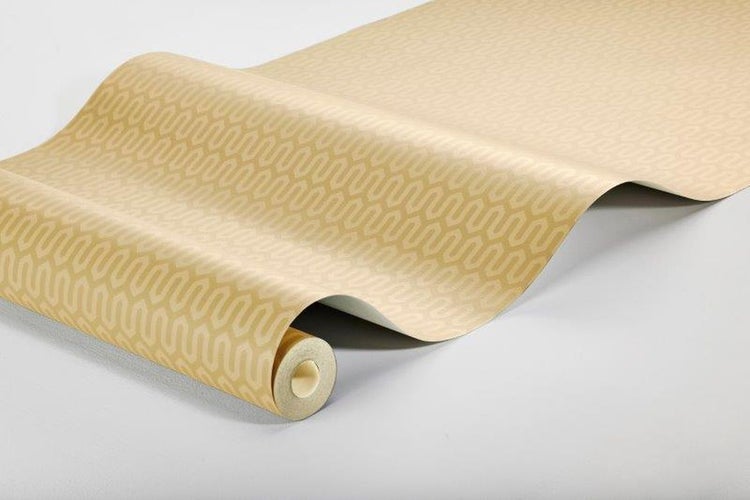 Borastapeter Tapete geometrisches Motiv Gelb - 53 cm x 10.05 m - 660759