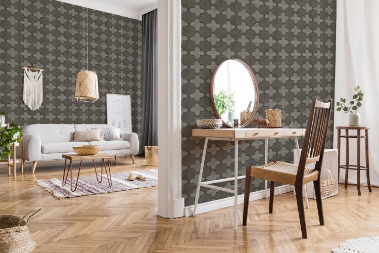 Nahaufnahme einer Pflasterstein-Tapete