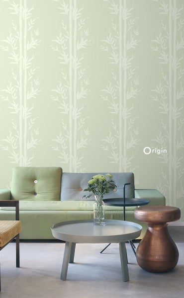 Origin Wallcoverings Tapete Bambusmuster Olivgrün - 53 cm x 10.05 m - 345752