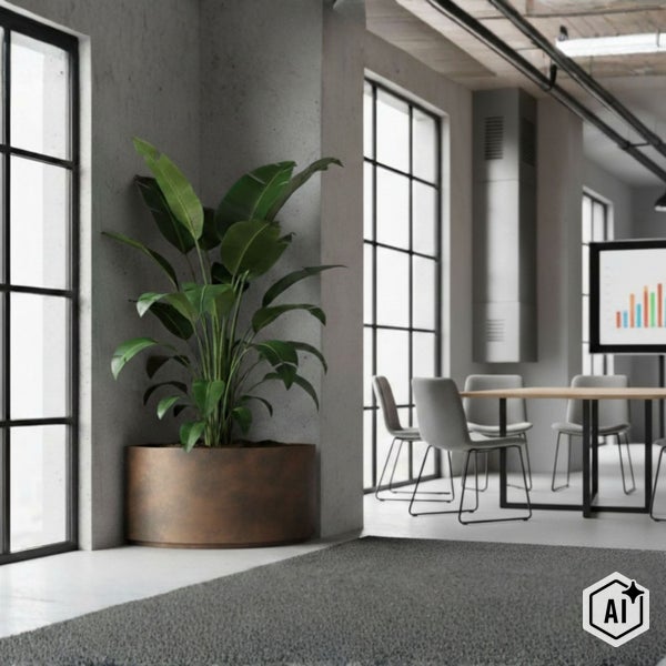 Wohnraum mit Kommode, Sessel und gemusterter Tapete für eine stilvolle Dekoration