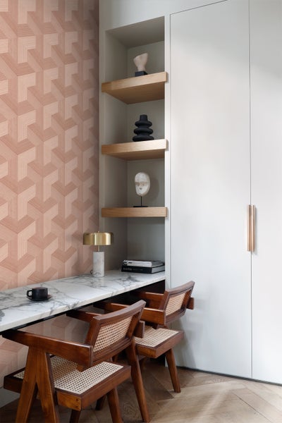 Origin Wallcoverings Tapete 3D-Muster Terrakottarosa - 53 cm x 10.05 m - 347950
