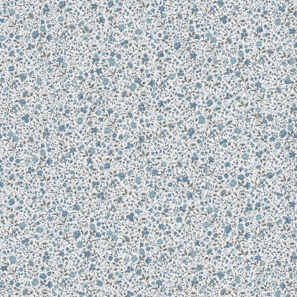 Sanders und Sanders Tapete Blumen Dunkelblau - 53 cm x 10 m - 640396
