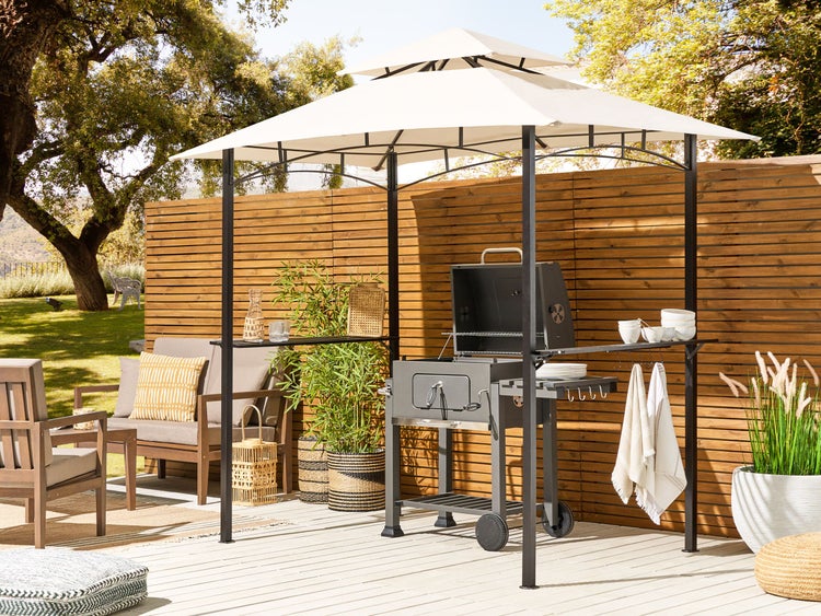 Pavillon NARO Metall 240 cm 148 cm Beige