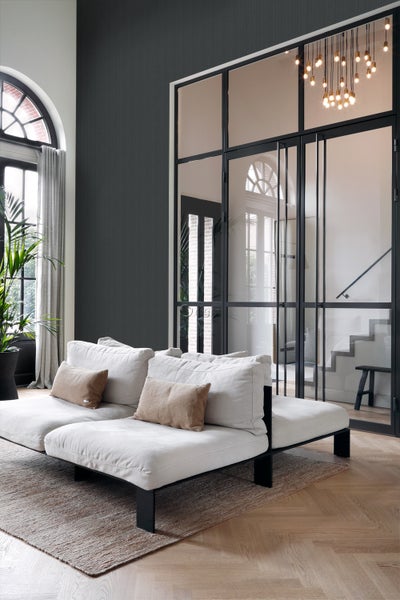 Origin Wallcoverings Tapete Gewebeoptik Dunkelgrau - 0,53 x 10,05 m - 347625