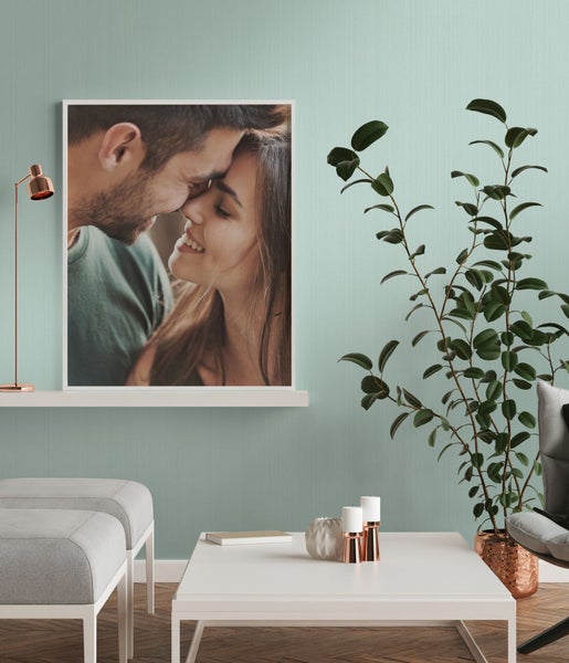 Vier Pflanzgefäße unterschiedlicher Größe mit Pflanze