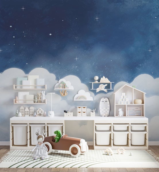 Kindertapete Wolkenhimmel 150 x 250 cm