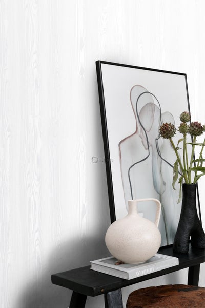 Origin Wallcoverings Tapete Holzoptik Grauweiß - 53 cm x 10.05 m - 347533