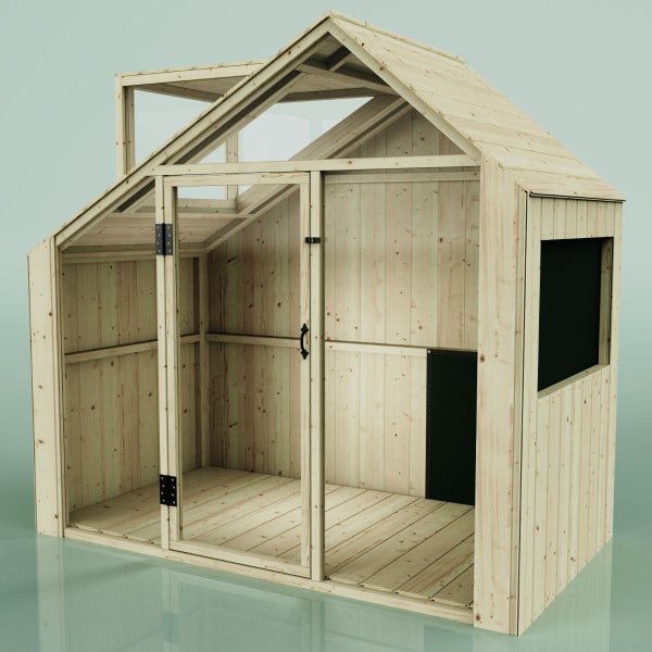 PolarPlay Spielhaus Sternschnuppe Kinderspielhaus aus Holz, Kinderhaus, Holzhaus Kinder