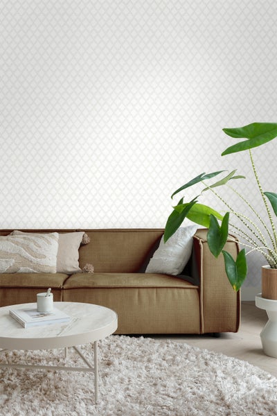 Borastapeter Tapete Karomuster Grau - 53 cm x 10.05 m - 660380