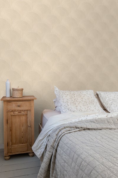 ESTAhome Tapete 3D Muster Beige - 50 x 900 cm - 131101