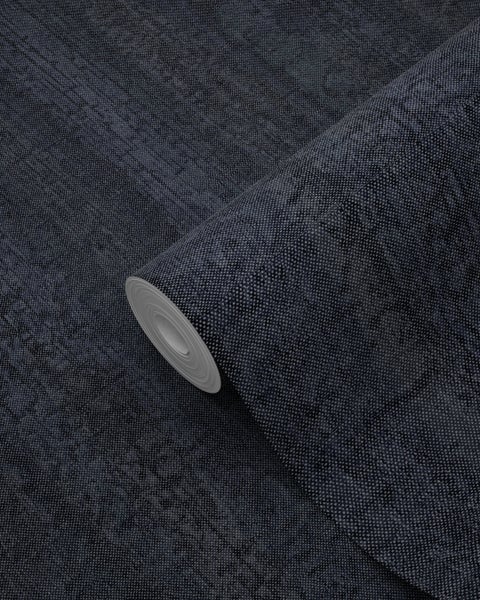 Origin Wallcoverings Tapete Holz-optik Dunkelblau - 53 cm x 10.05 m - 347532