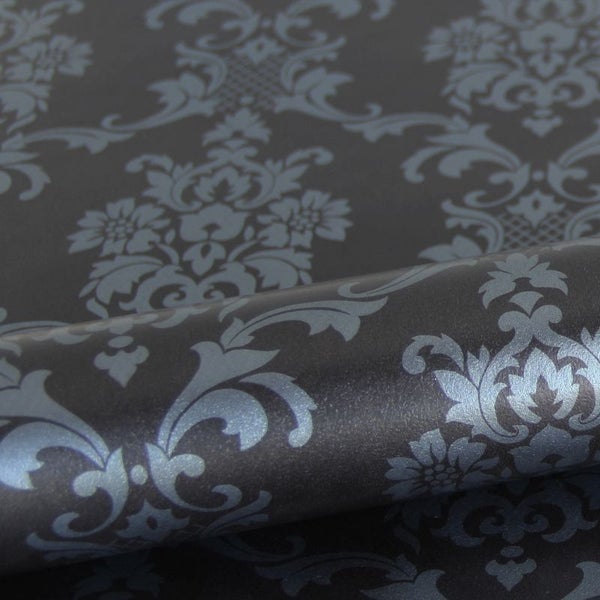 ESTAhome Tapete Barockmuster Schwarz - 53 cm x 10.05 m - 136825