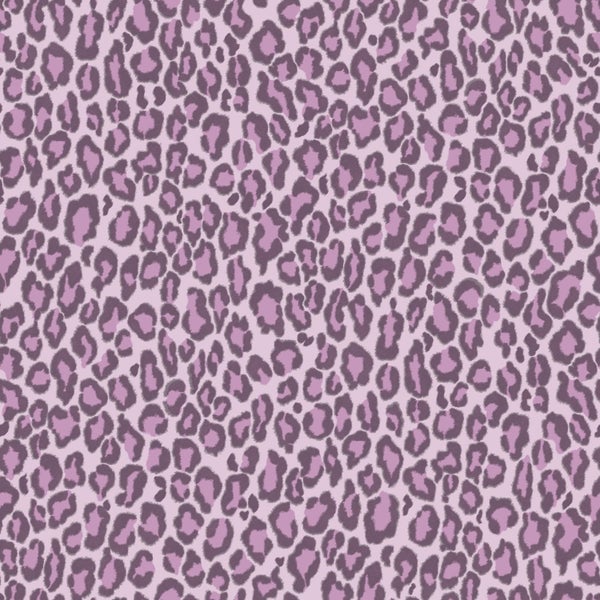 ESTAhome Tapete Leopardenmuster Violett - 50 x 900 cm - 131403