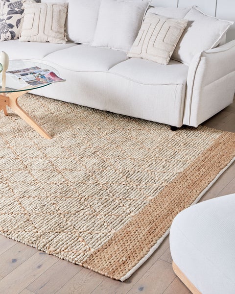 Teppich TELLIKAYA Beige 200 x 300 cm Jute