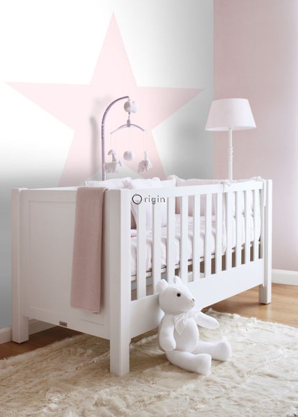 Origin Wallcoverings Fototapete Sterne Hellrosa - 1,5 x 2,79 m - 357220