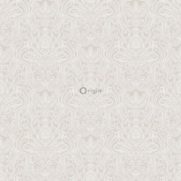 Origin Wallcoverings Tapete Ornamente Hellgrau - 53 cm x 10.05 m - 346530