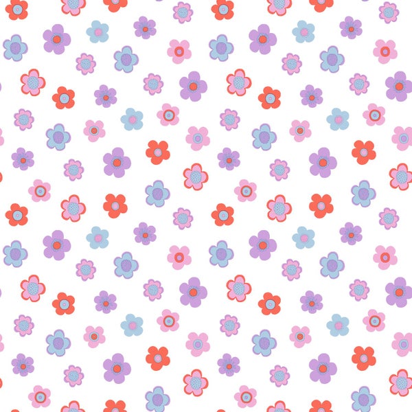 ESTAhome Tapete Blumen Mehrfarbig - 50 x 900 cm - 131571