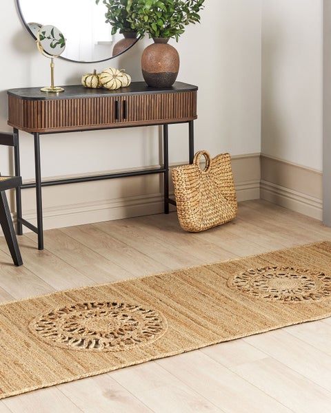 Teppich HATIPOGLU Beige 80 x 300 cm Jute