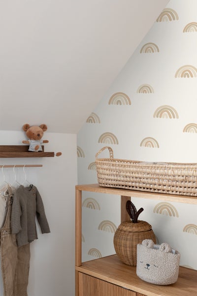 ESTAhome Tapete Regenbogen Beige - 53 cm x 10.05 m - 139685