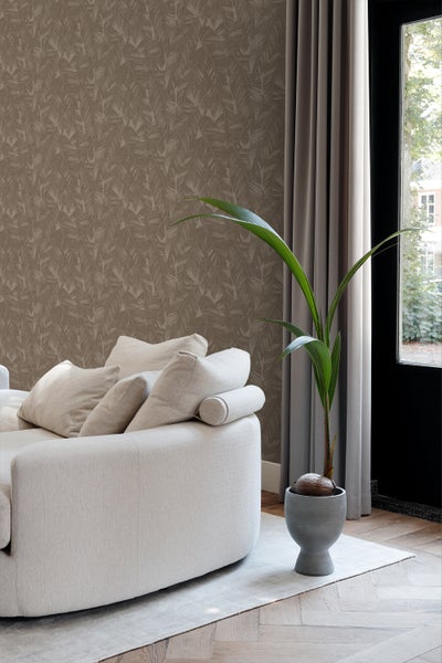 Origin Wallcoverings Tapete Bananenblätter Braun - 50 x 900 cm - 348056