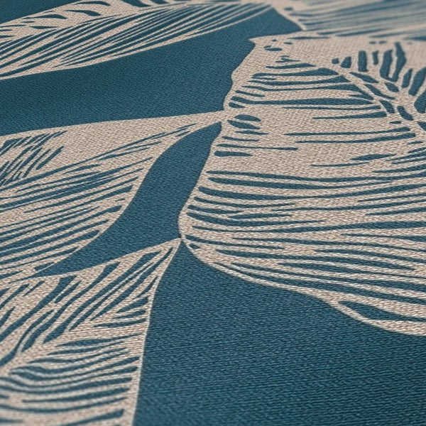 Tapetenrolle mit Blättermuster