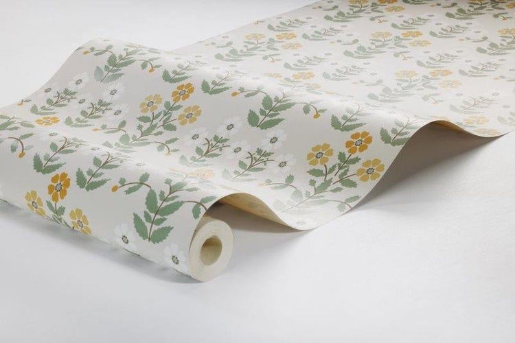 Tapetenrolle mit Blumenmuster