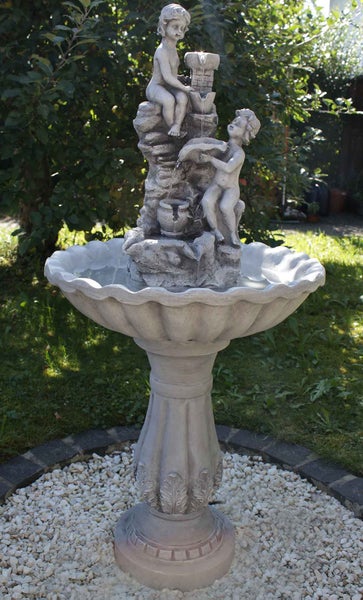 Gartenbrunnen Figurenbrunnen Wasserspiel FoFiglioletti 106 cm 10902