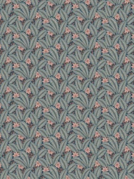 Borastapeter Tapete Blätter Graublau - 53 cm x 10.05 m - 660949