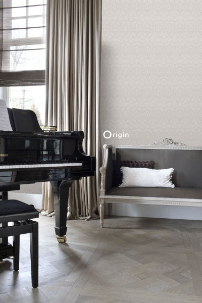 Origin Wallcoverings Tapete Ornamente Taupe - 53 cm x 10.05 m - 346242