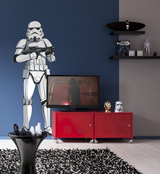 Disney Wandtattoo Star Wars Stormtrooper XXL Schwarz-Weiß - 127 x 188 cm - 612428
