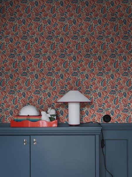 Borastapeter Tapete Blumen Rot - 53 cm x 10.05 m - 660572