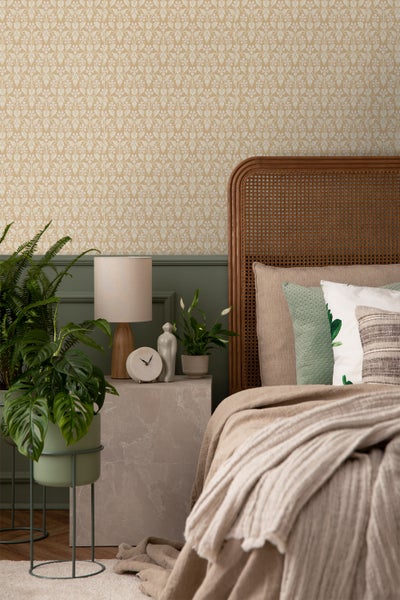 Borastapeter Tapete Blumen Braun und Beige - 53 cm x 10.05 m - 660089