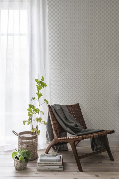 Duro Tapete Karomuster Schwarz und Weiß - 53 cm x 10.05 m - 661160