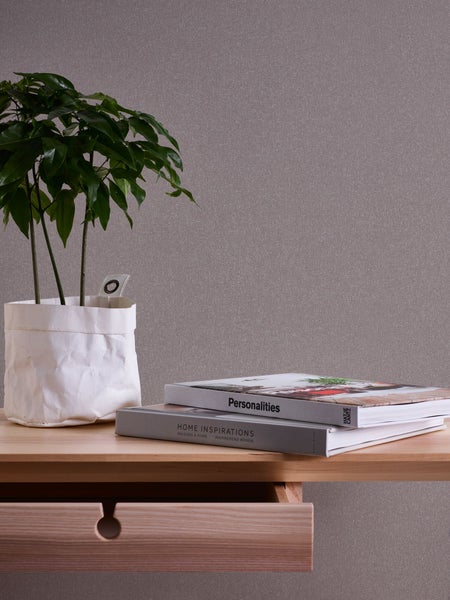 A.S. Création Tapete Uni Grau und Braun - 53 cm x 10.05 m - AS-389261