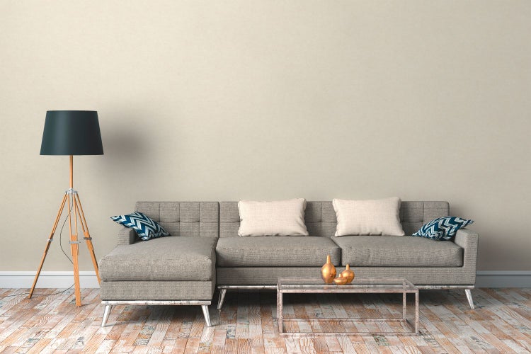 Sechs weiße Deckenspots