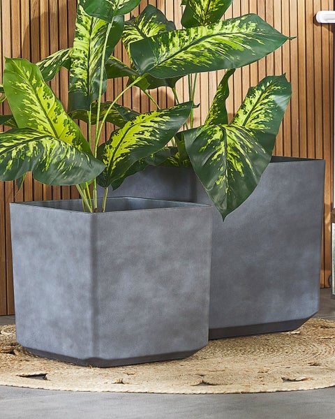Blumenkübel ARTIKI 43 cm Grau