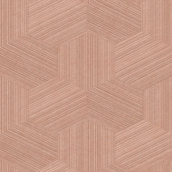 Origin Wallcoverings Tapete 3D-Muster Terrakottarosa - 50 x 900 cm - 347943