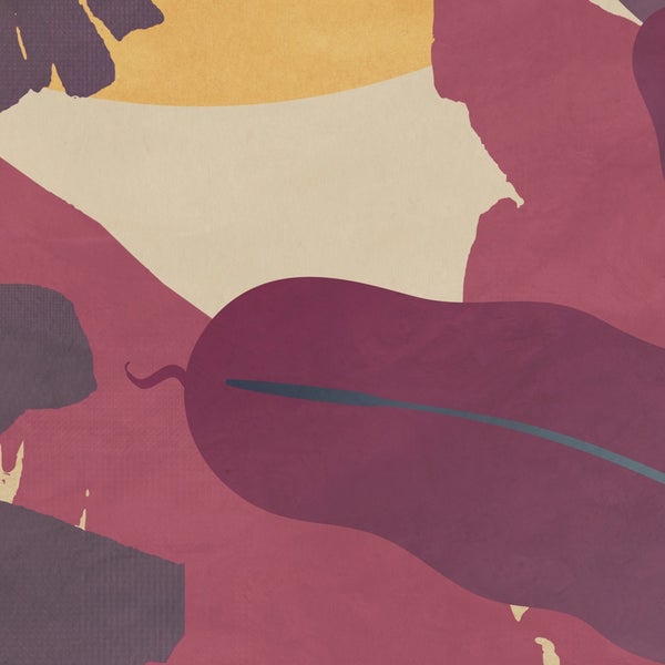 Abstraktes Pflanzenmotiv