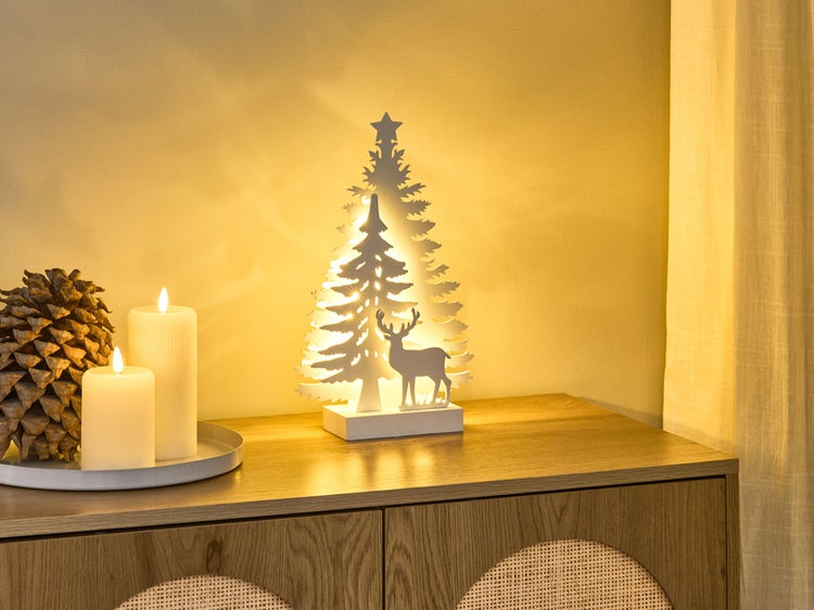 Dekorative Weihnachtsbaumleuchte mit Hirschmotiv für festliche Beleuchtung