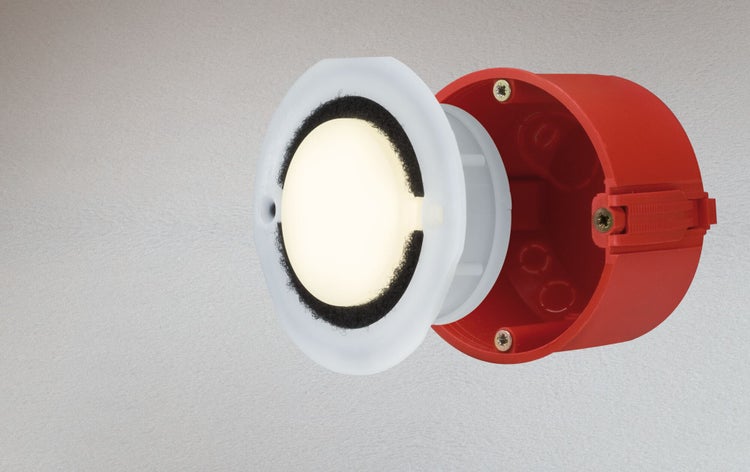 LED Wandeinbauleuchte Special Line IP65 rund 76mm 1,4W 140lm 230V 3000K Opal