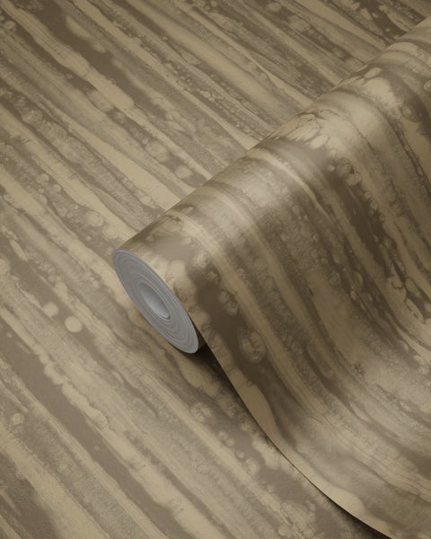 Origin Wallcoverings Tapete Streifen Kupferbraun - 53 cm x 10.05 m - 346643